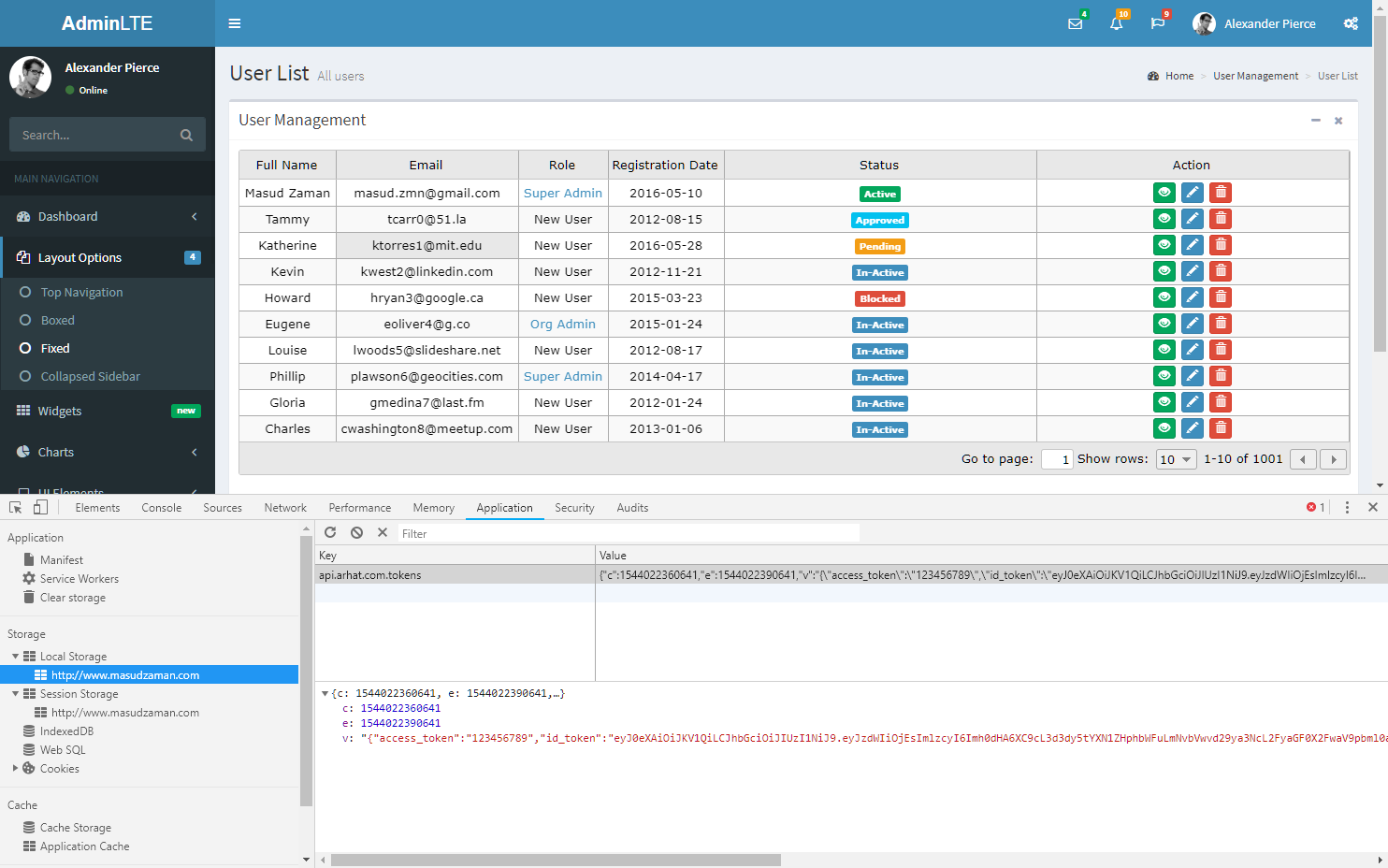 Laravel RESTful API application